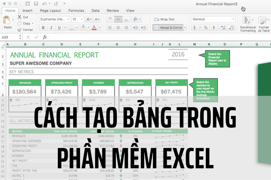 Hướng dẫn tạo bảng trong phần mềm thống kê lô đề Excel